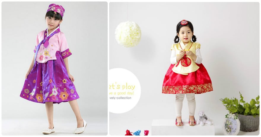 Ưu điểm khi mặc trang phục Hanbok mùa đông cho bé