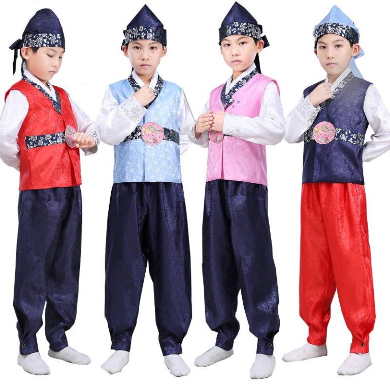 Hanbok bé trai gấm