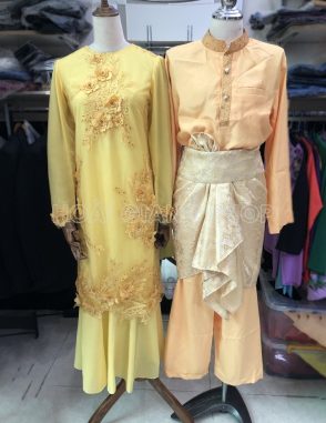 cho thuê trang phục malaysia vàng