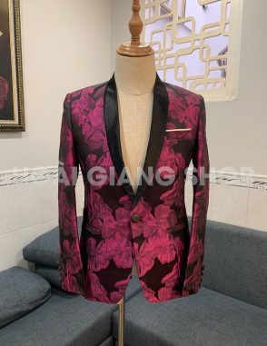 áo vest nam màu hồng