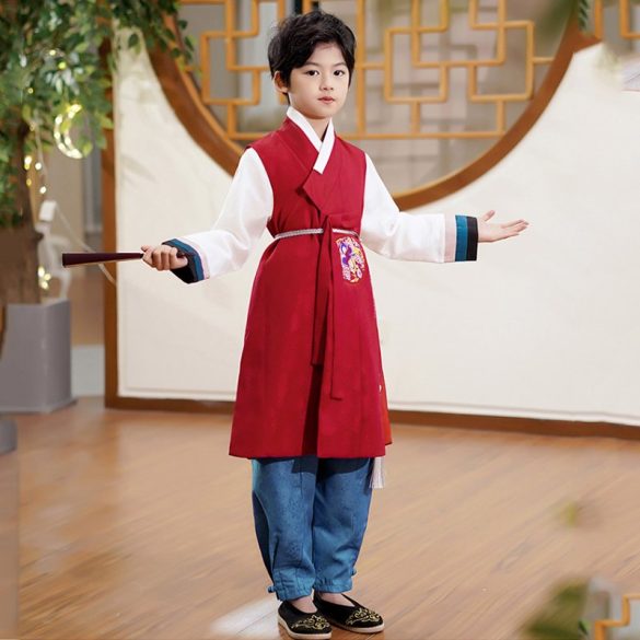 hanbok bé trai dễ thương